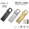 gold Metal Keychain USB Flash Drives