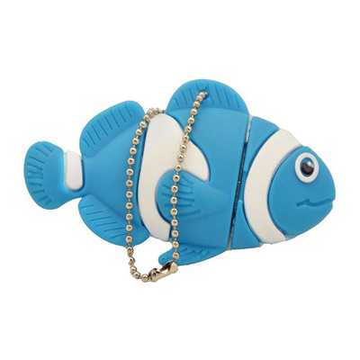 blue fish shaped usb flash drive