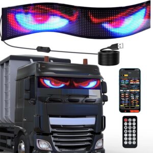 Scrolling Flexible Display, Bluetooth App Control, Custom Text, Patterns & Animations, USB 5V for Car, Store, Party, Bar, Hotel, Advertising Sign